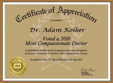 Compassionate Doctor Award: 2010 Press Feature
