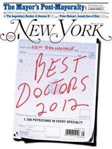 New York Magazine: Best Doctors 2012 Magazine Cover